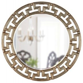 Golden Greek Key Mirror