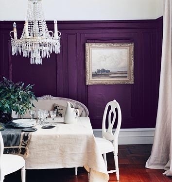 Purple Dining Room