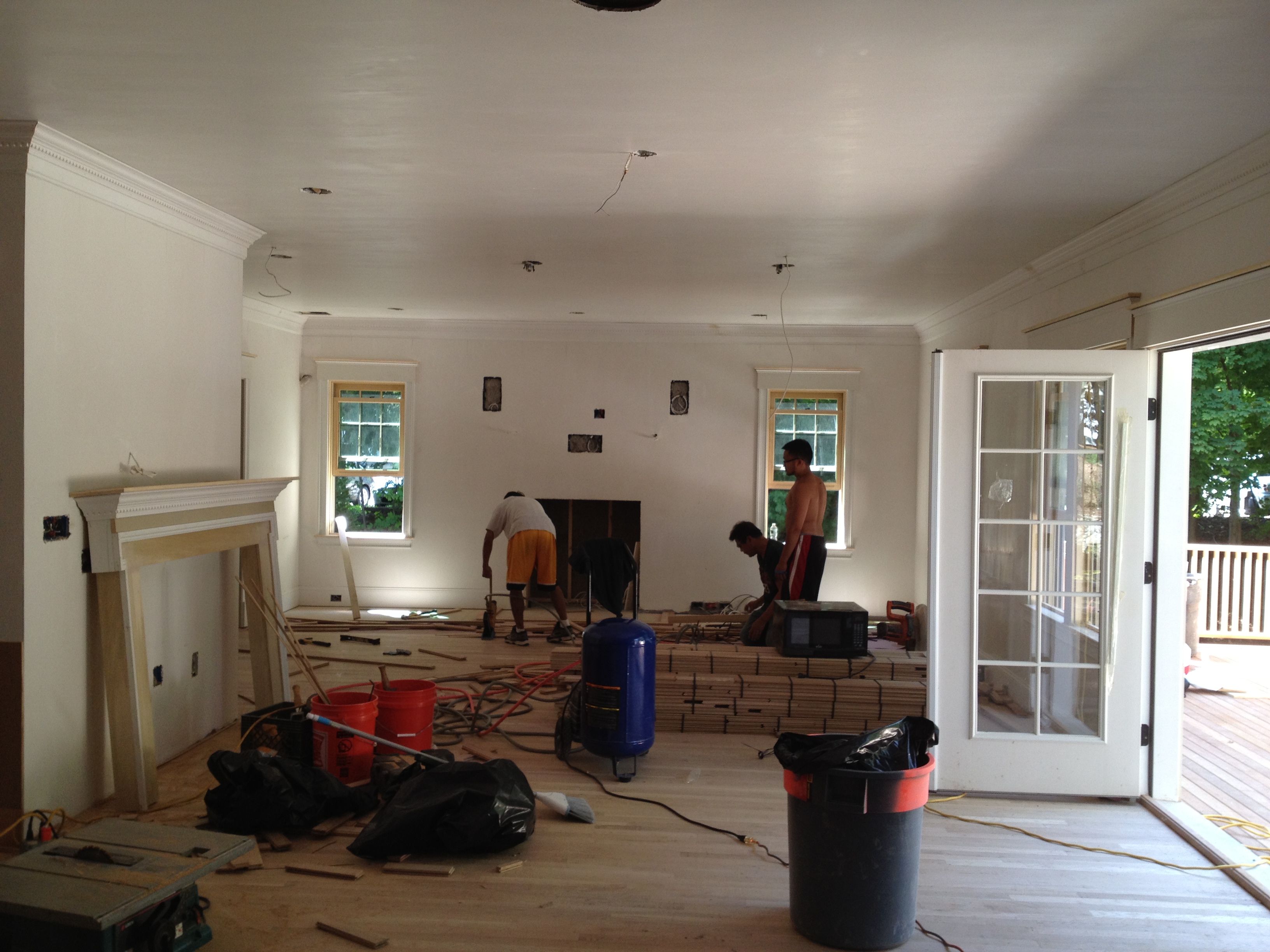 View from Kitchen to Family Room