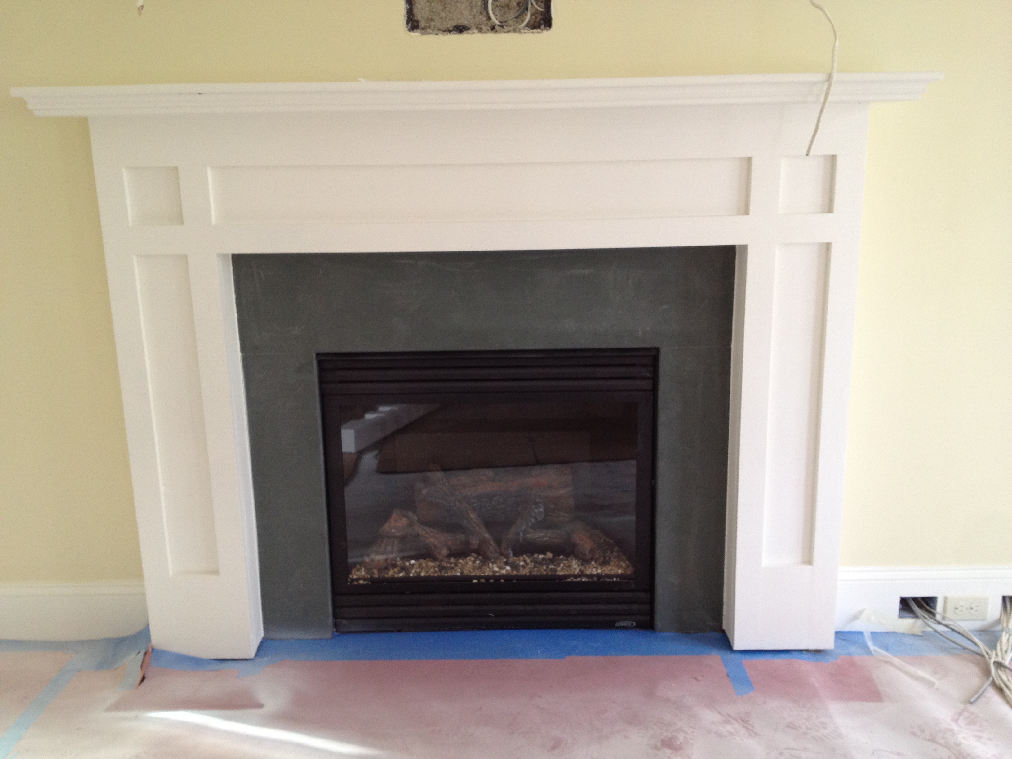 Green Slate Fireplace Surround