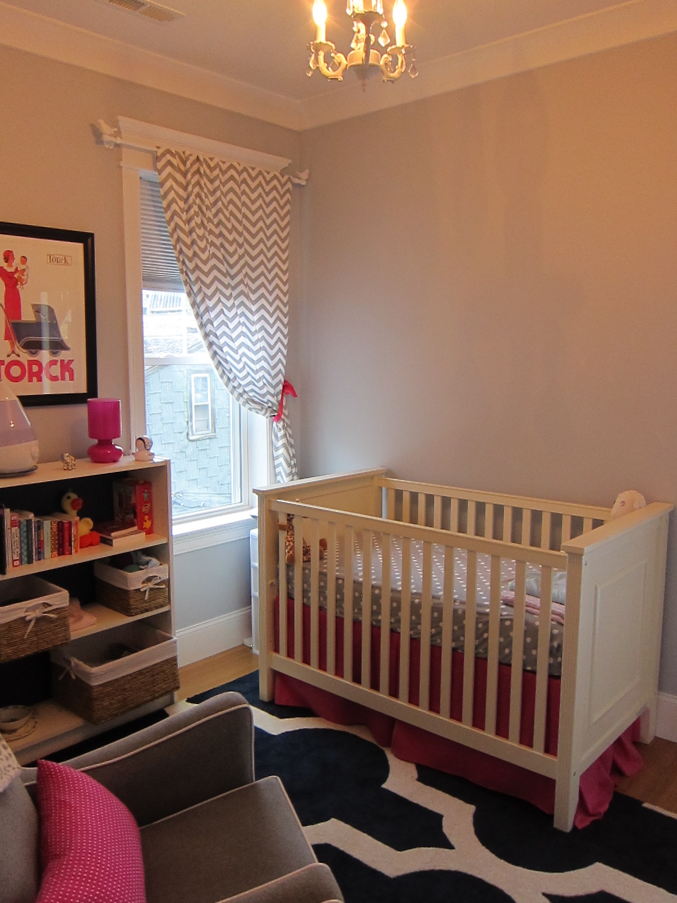 Geometric Baby Girl Nursery