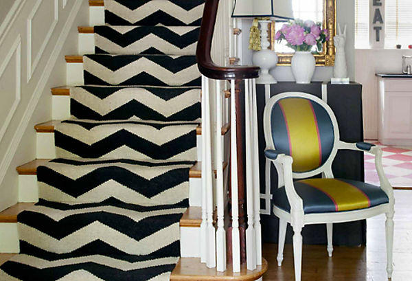 Liz Caan Chevron Stair Runner