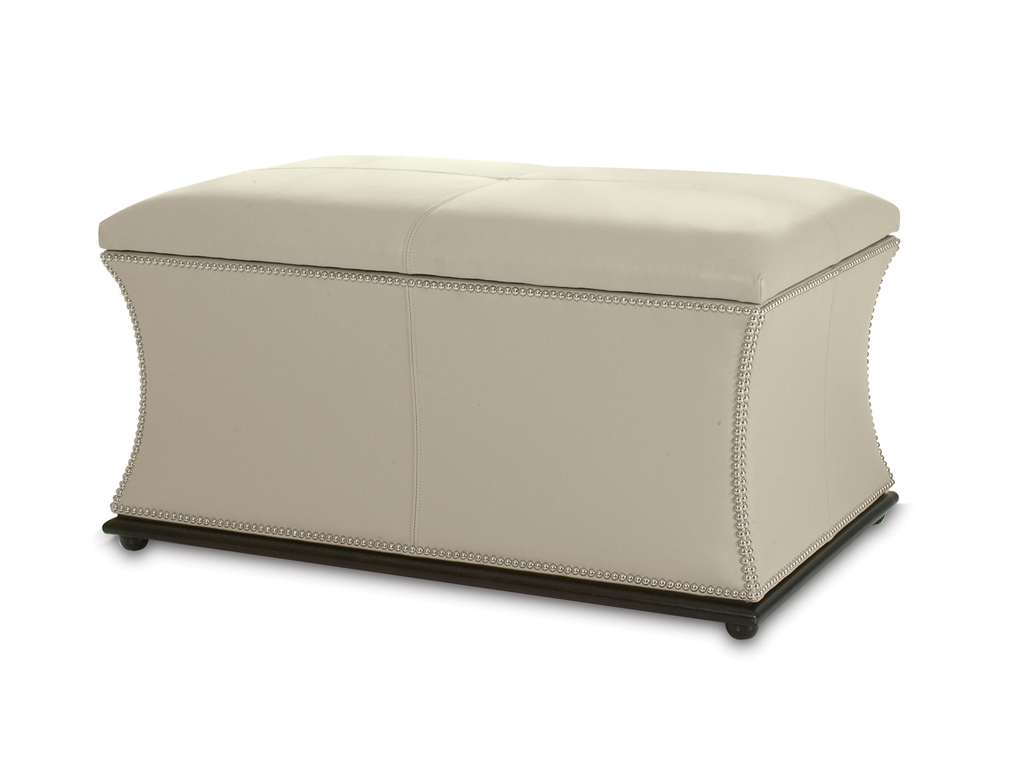 Kravet Newport Storage Ottoman - 10 High-Style Storage Ottomans | Interiors For Families