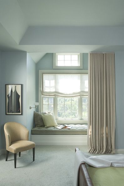 Soft Blue Master Bedroom - via Interiors For Families