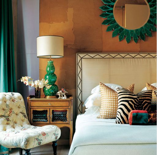Eclectic Bedroom with Emerald Green Accents | Trendy vs. Timeless: Getting the Balance Right | Interiors For Families