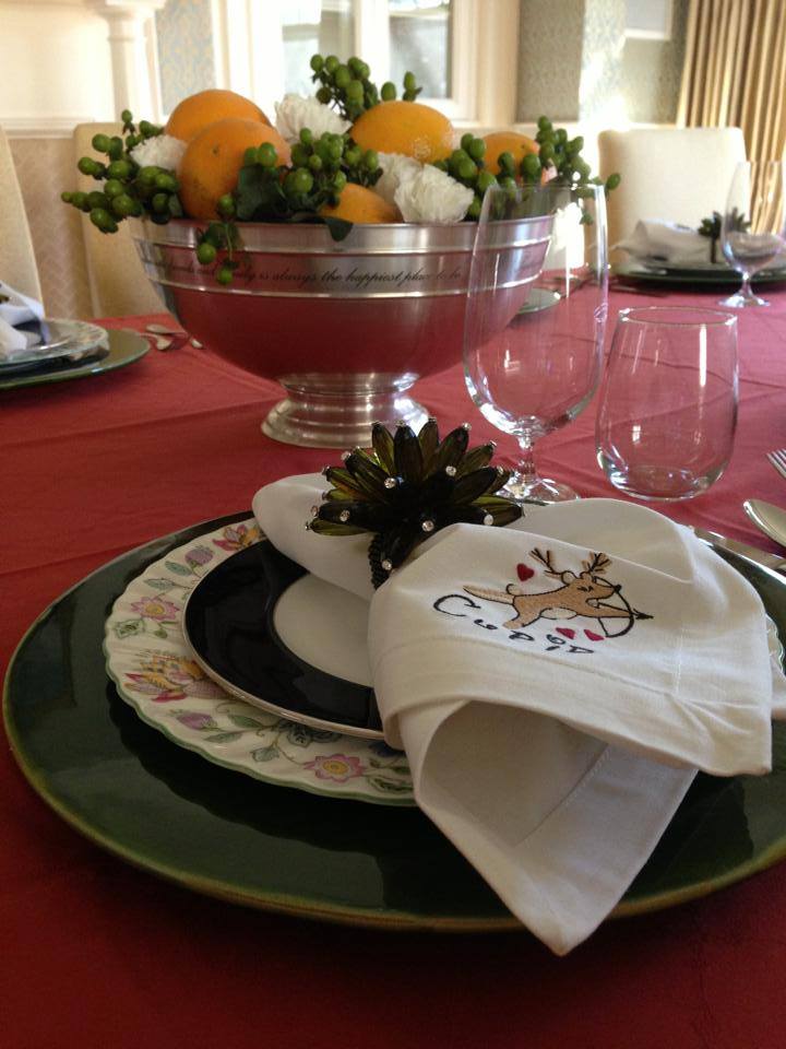 Holiday Place Setting by Kelly Rogers Interiors | via Interiors For Families