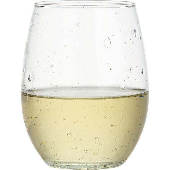 Crate & Barrel Flock Stemless Wine Glass | via Interiors For Families