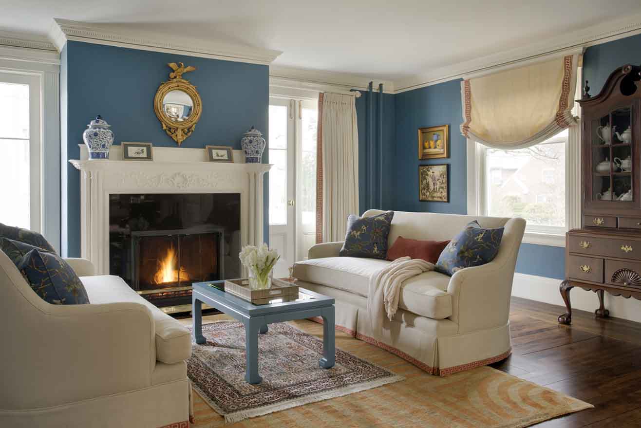 Formal and Family-Friendly Living Room | Kelly Rogers Interiors | via Interiors For Families