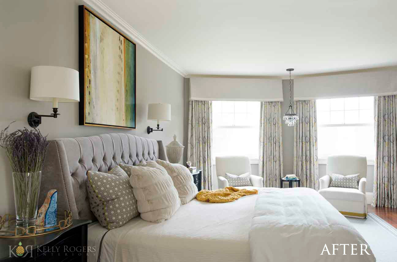 My Master Bedroom "After" | Kelly Rogers Interiors | via Interiors For Families