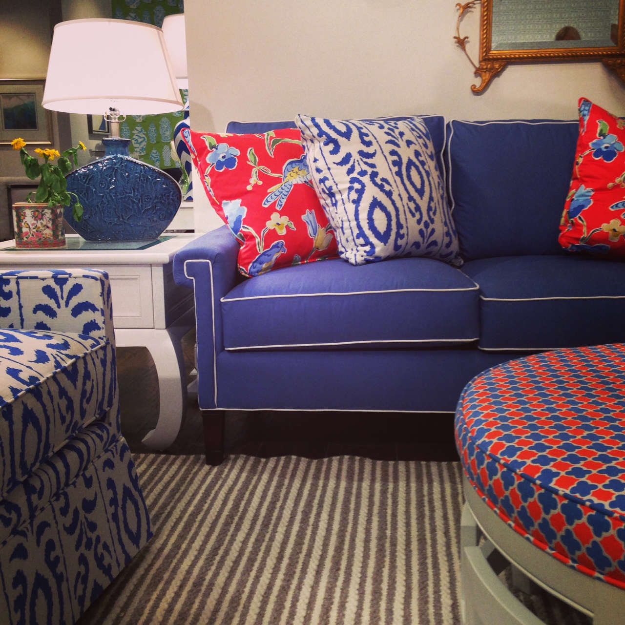 Insta-Highlights from High Point Spring 2015 | Dana Gibson Collection at MT Company | via Interiors for Families