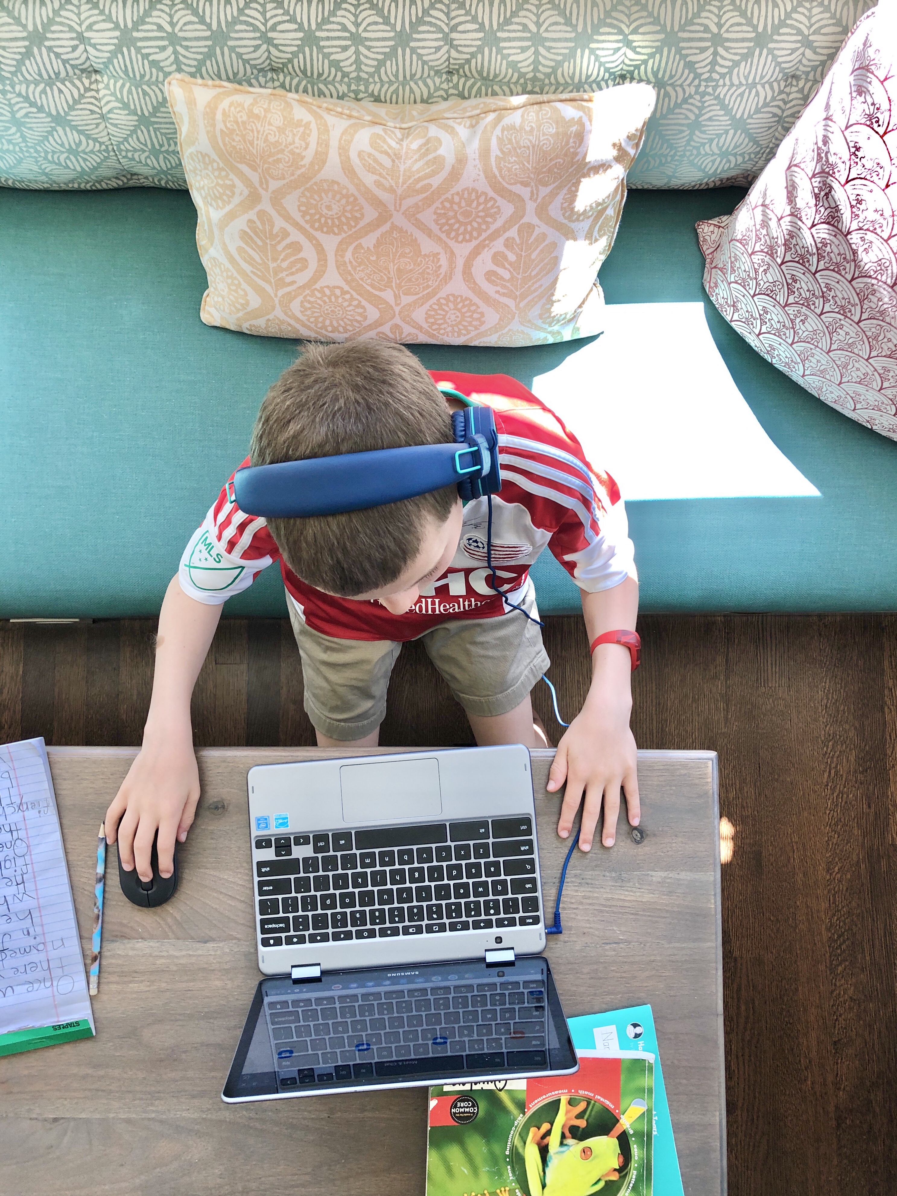 Friday Family-Friendly Find: Stout Cardinal Linen-Textured Vinyl Fabric | Interiors for Families | Blog of Kelly Rogers Interiors